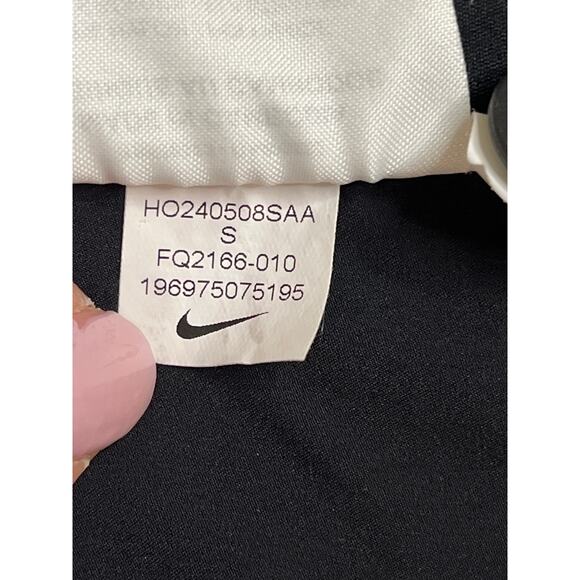 Nike Bliss Dri-FIT Trousers pleated side pockets wide leg black pant,size small - Picture 10 of 16